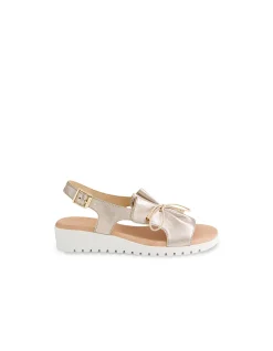 Malika Bow Detail Leather Sandals