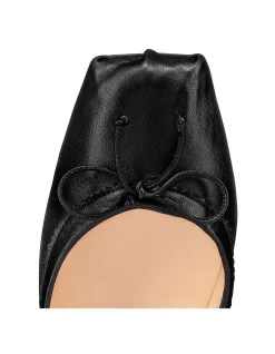 Mamadrague Flats Black Leather