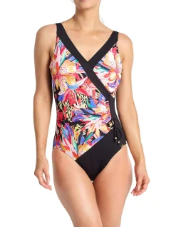 Mandalay DDE Gathered Surplice One Piece Swimsuit