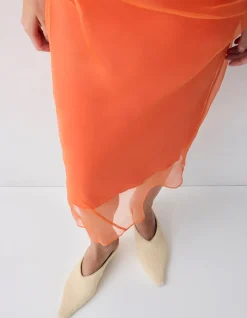 MANDARIN ORGANZA EMULATE STRAPLESS