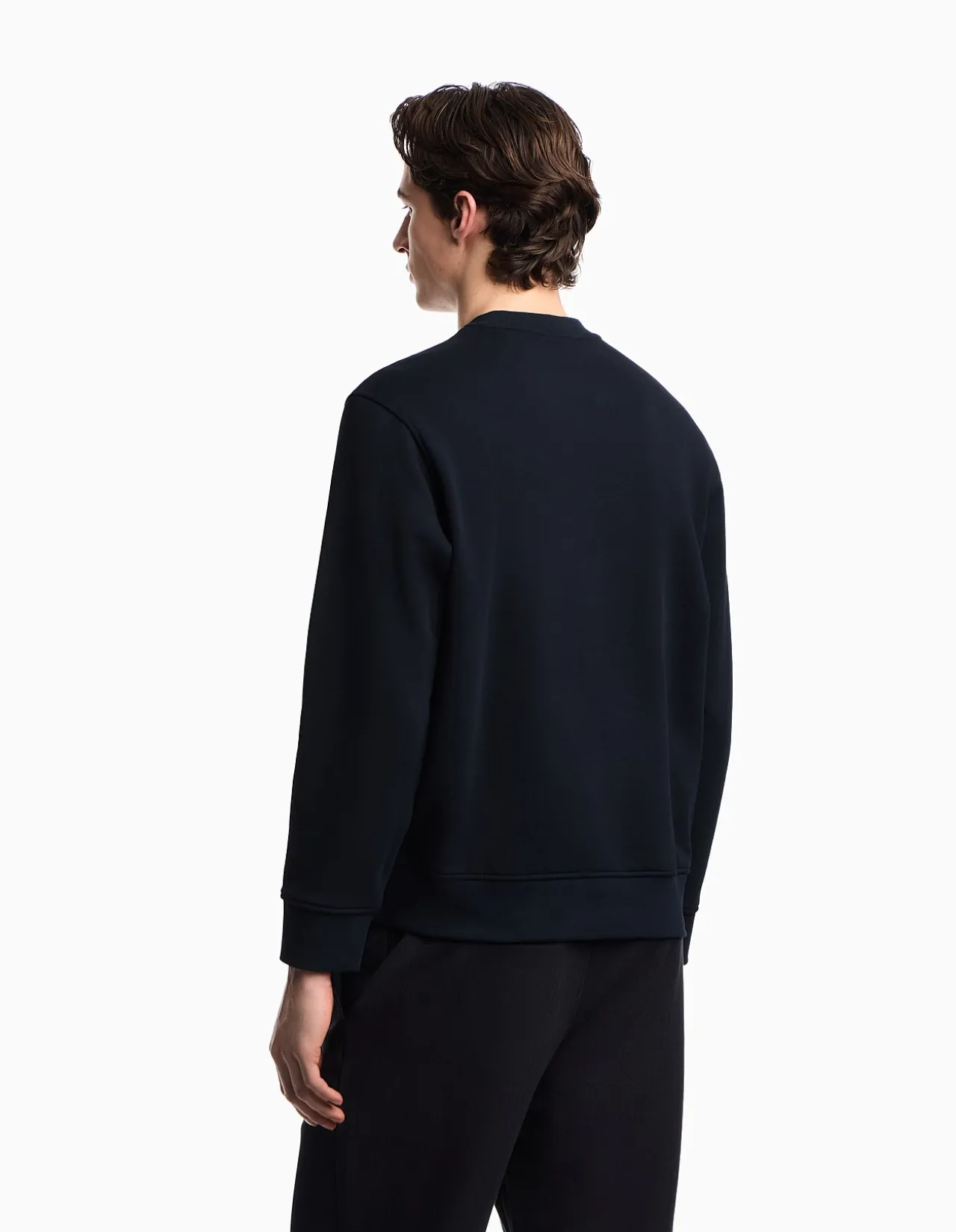 Man's crew neck long sleeve EA logo jumper