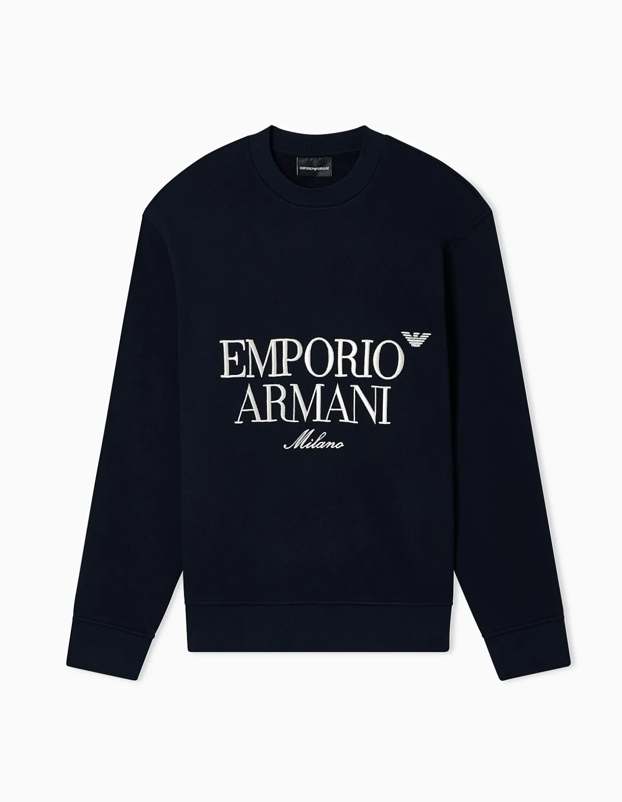 Man's crew neck long sleeve EA logo jumper