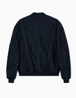MAN'S NYLON NAVY BOMBER JACKET
