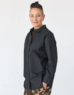 MARCIA OVERSIZED SHIRT IN BLACK