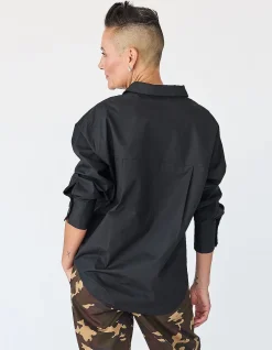 MARCIA OVERSIZED SHIRT IN BLACK