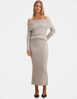 MARCIE RIBBED KNITTED SKIRT
