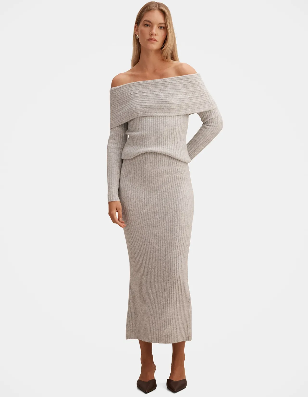 MARCIE RIBBED KNITTED SKIRT