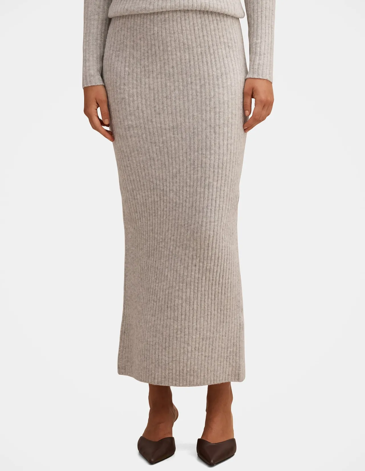 MARCIE RIBBED KNITTED SKIRT