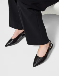 MARCY LEATHER FLAT