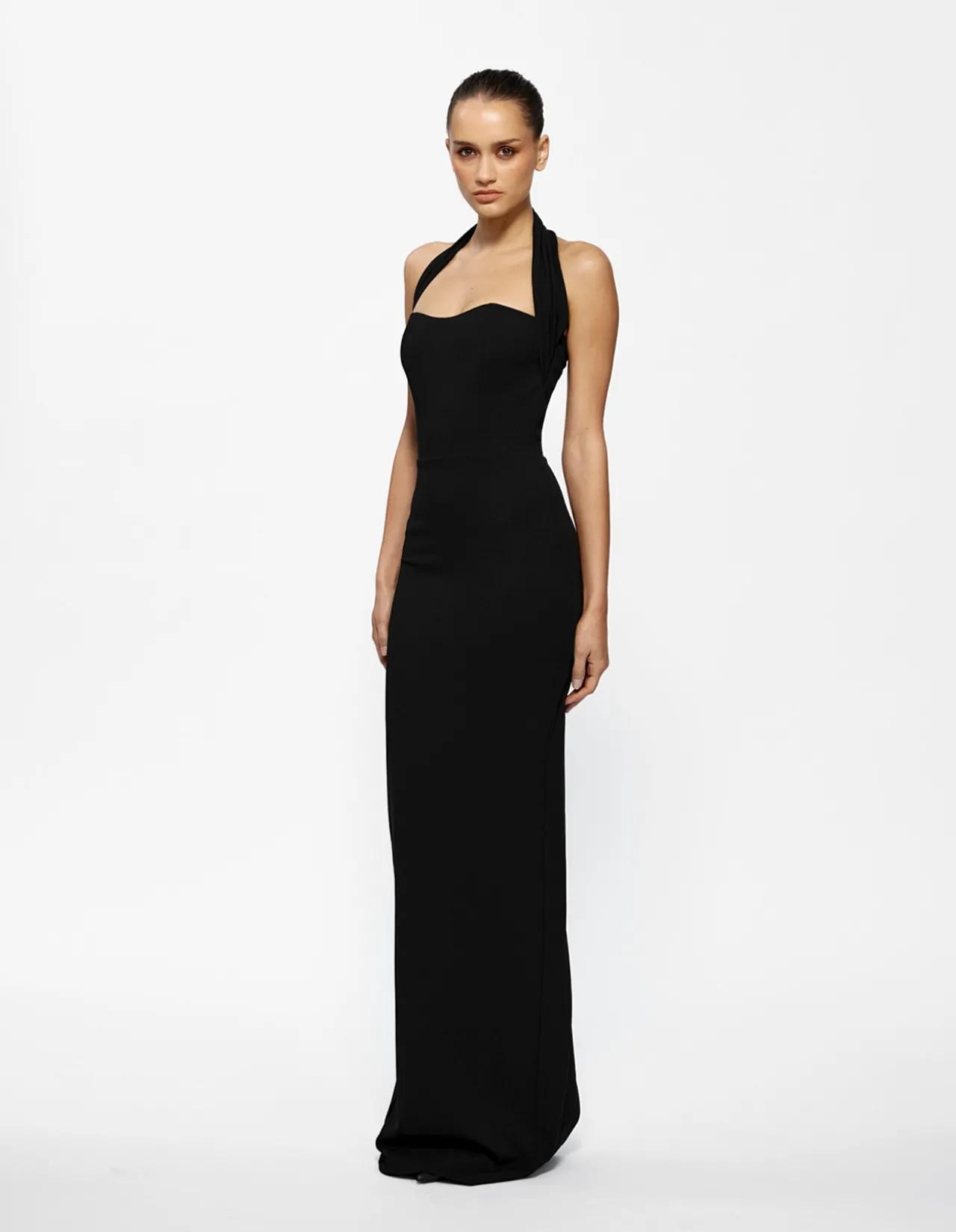 Marian Stretch Crepe Maxi Dress
