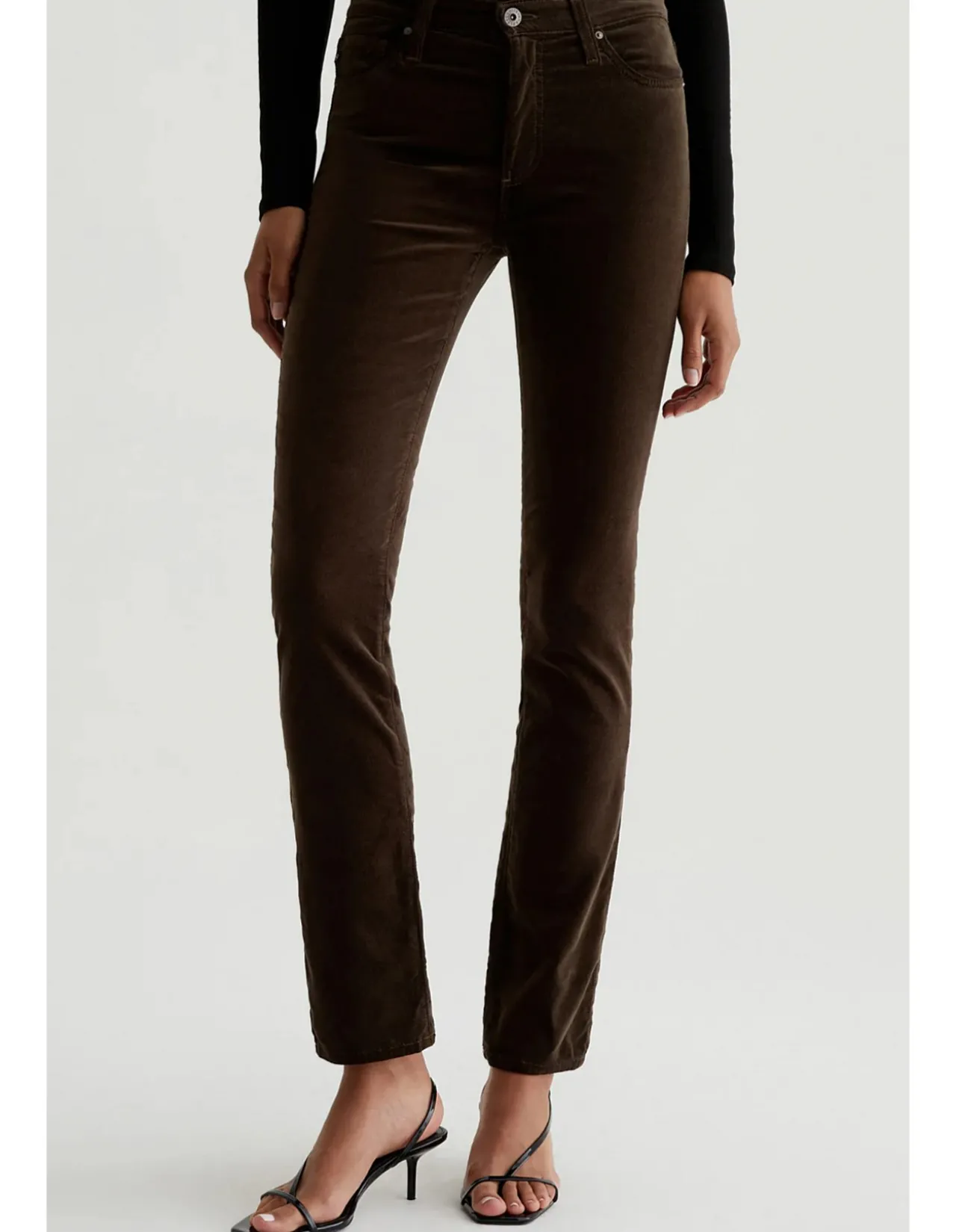 Mari Extended High Rise Slim Straight Jeans