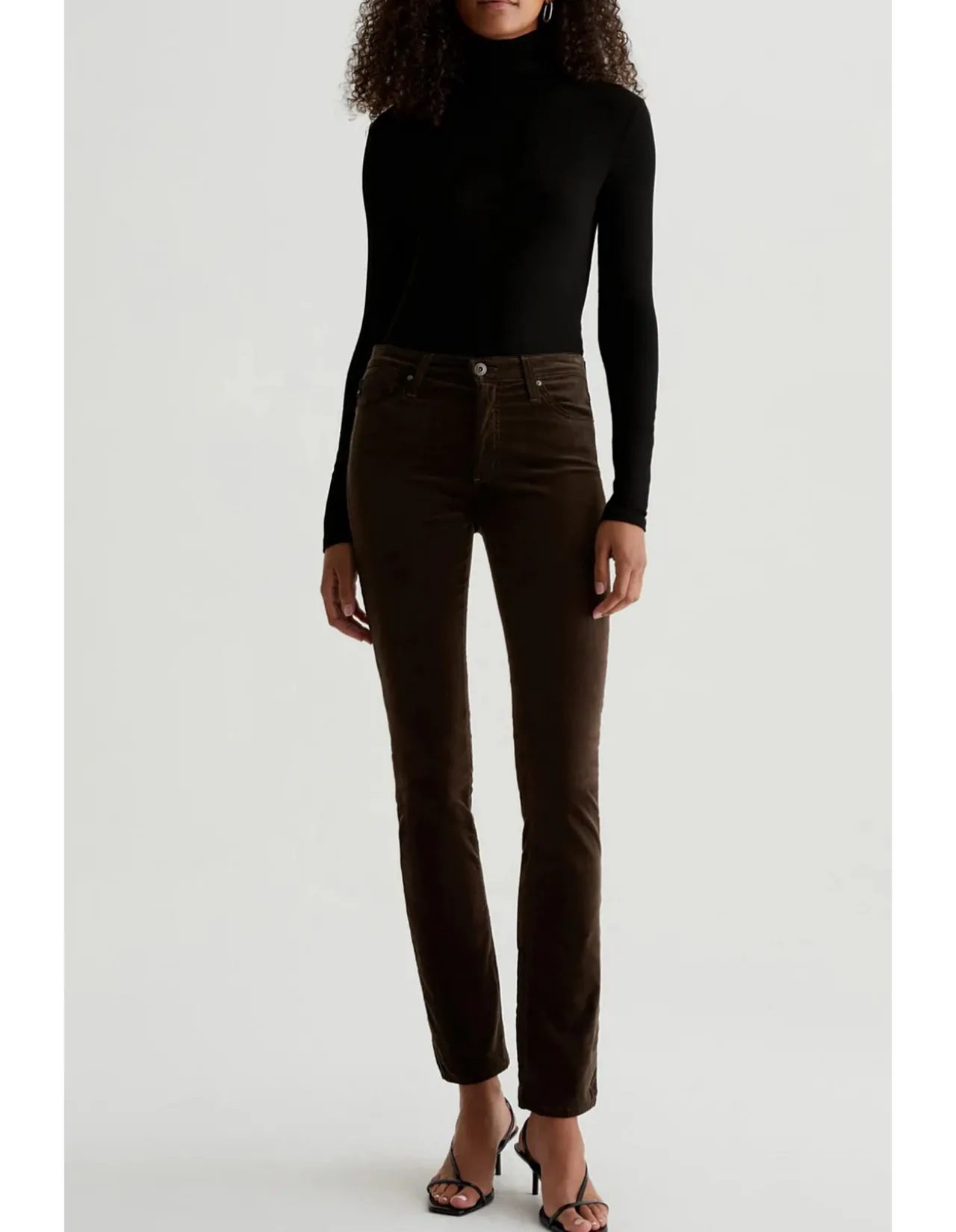 Mari Extended High Rise Slim Straight Jeans