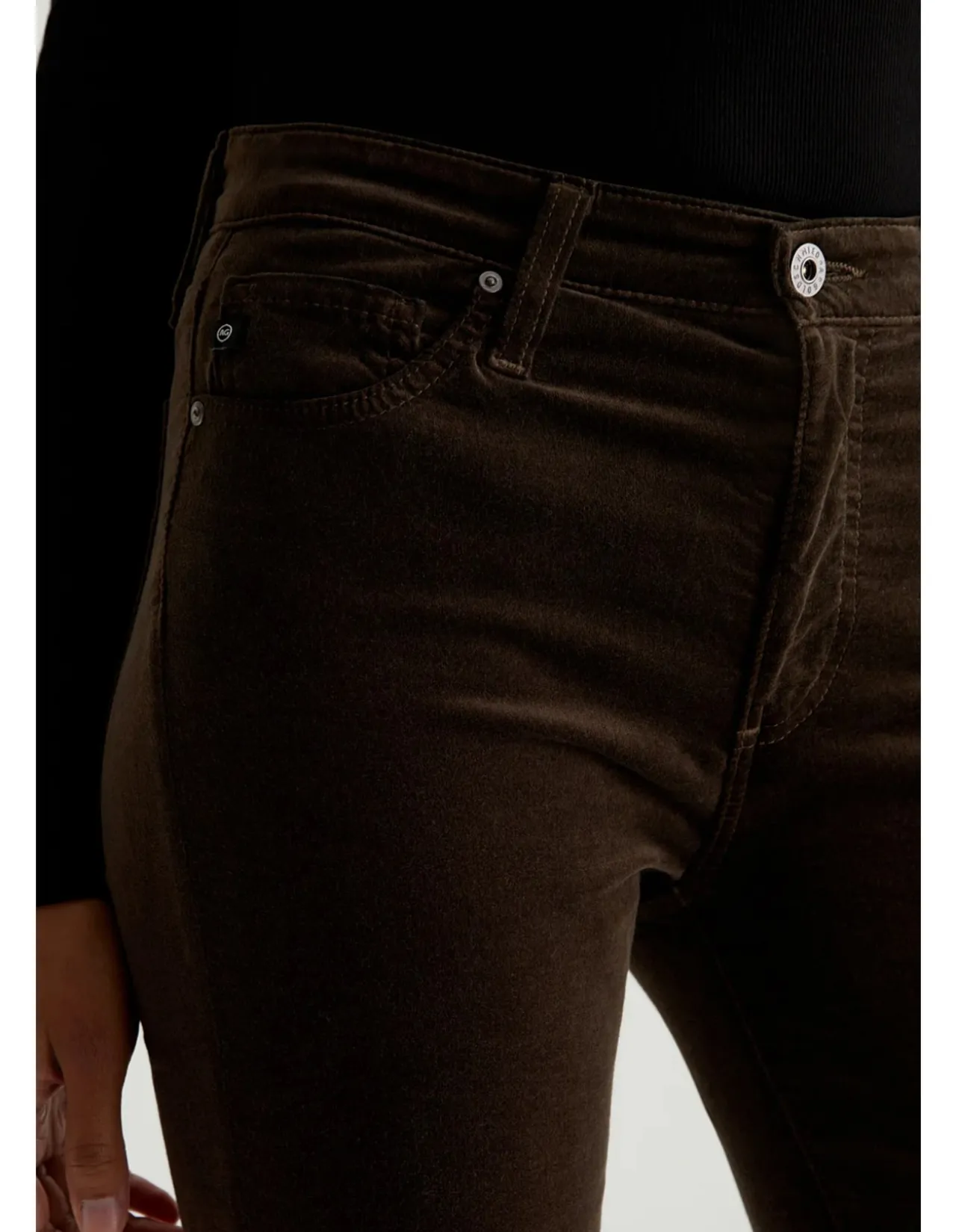 Mari Extended High Rise Slim Straight Jeans