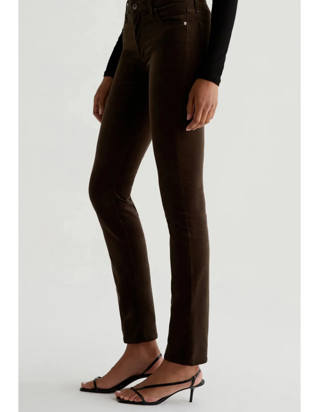 Mari Extended High Rise Slim Straight Jeans