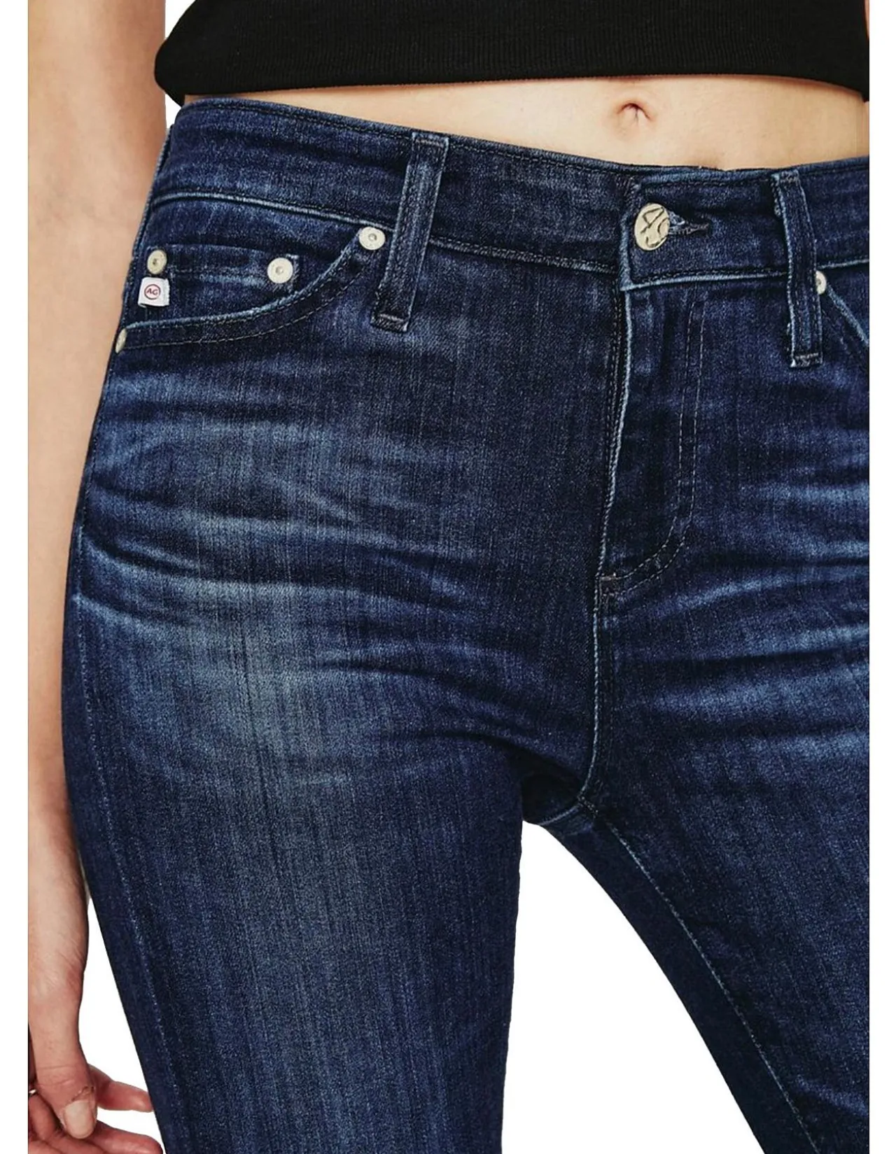 Mari High Rise Slim Straight Denim Jeans