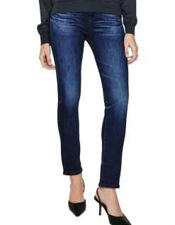 Mari High Rise Slim Straight Denim Jeans