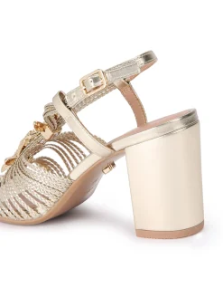 Marina Block Leather Heel