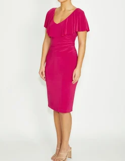 MARISA CERISE JERSEY DRESS