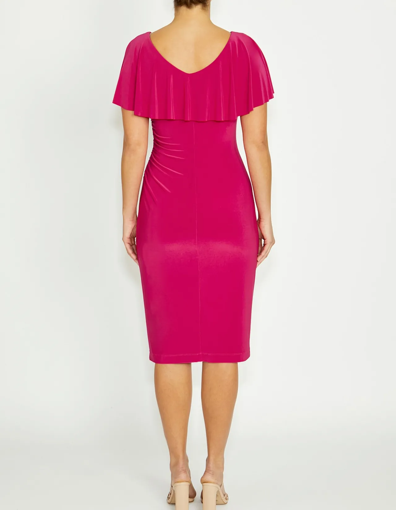 MARISA CERISE JERSEY DRESS