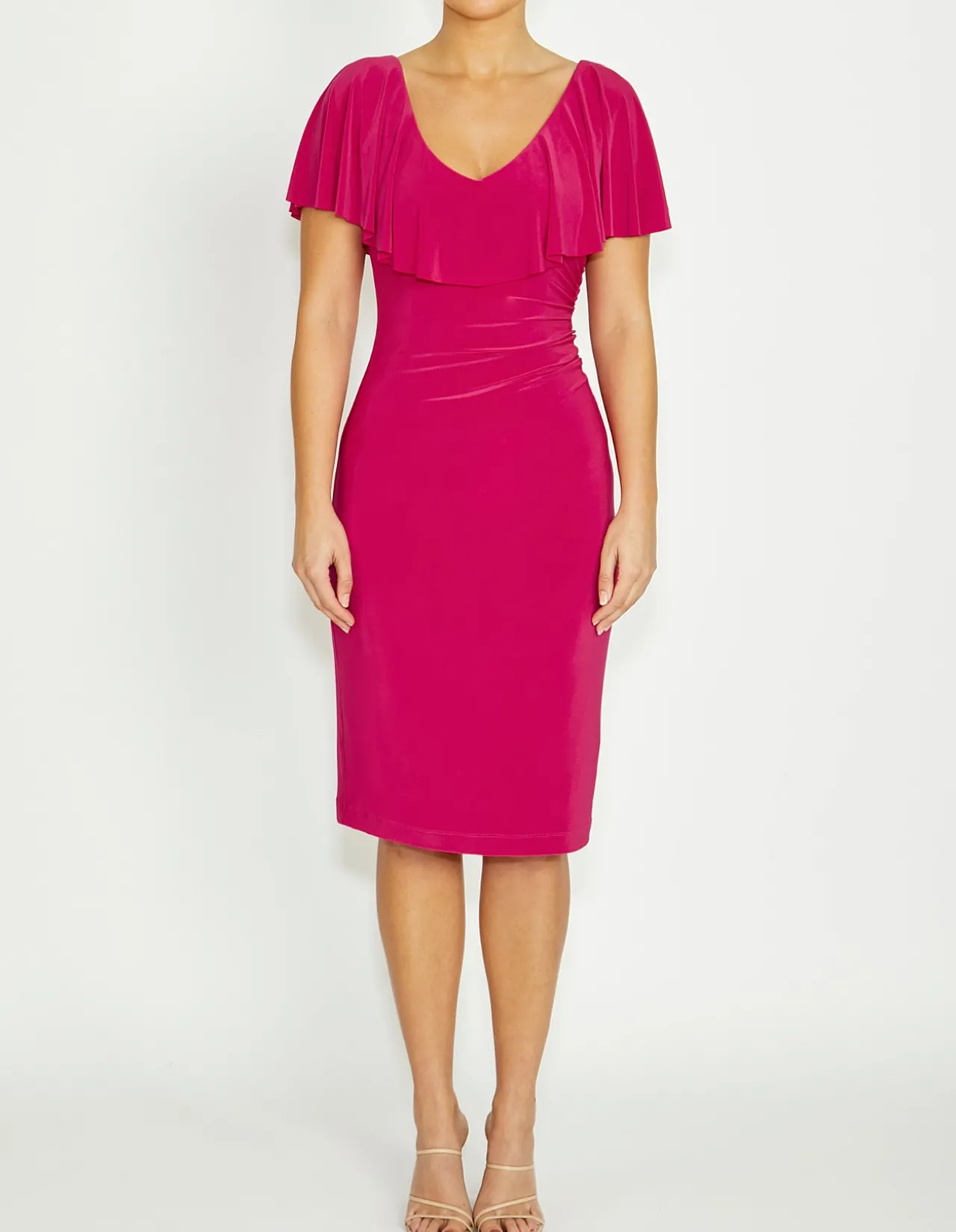 MARISA CERISE JERSEY DRESS