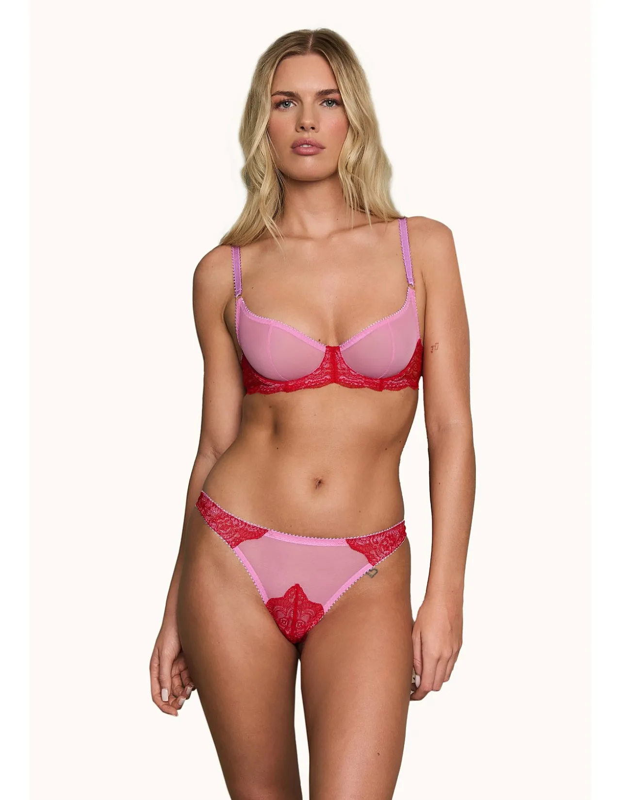 MARLENE LACE AND TULLE UNDERWIRE BRA