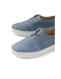 MarliesT Notched Sole Lace Up Sneakers