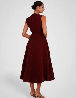 MARLO HIGH NECK MIDI DRESS