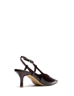 Marrie Raisin Crinkle Patent Leather Slingback