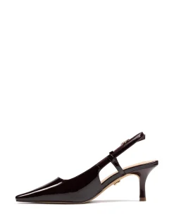 Marrie Raisin Crinkle Patent Leather Slingback