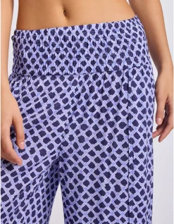 Marseille Shirred Waist Wrap Pant