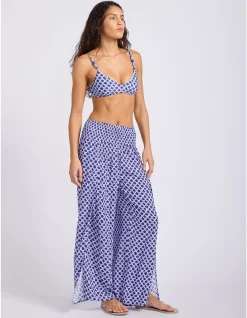 Marseille Shirred Waist Wrap Pant