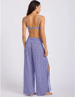 Marseille Shirred Waist Wrap Pant