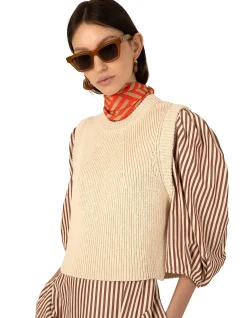 MARTINE SLEEVELESS KNIT TANK