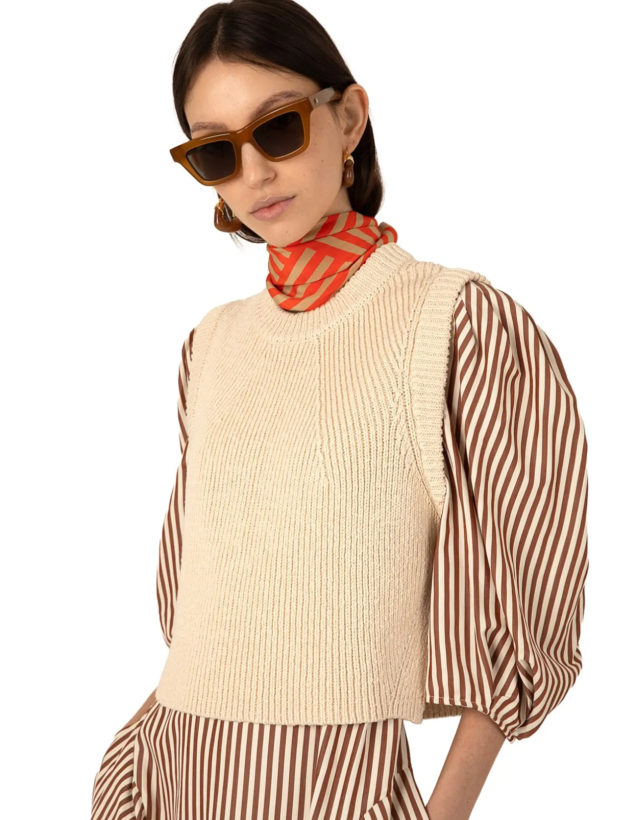 MARTINE SLEEVELESS KNIT TANK