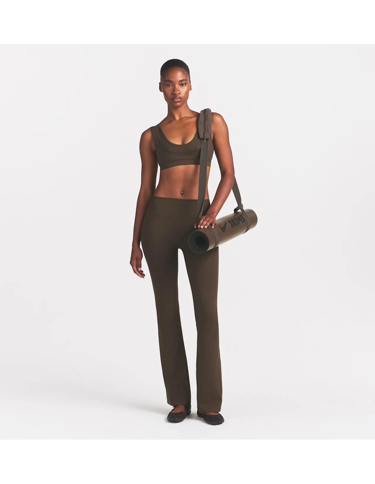 Matte Double Strap Scoop Bra