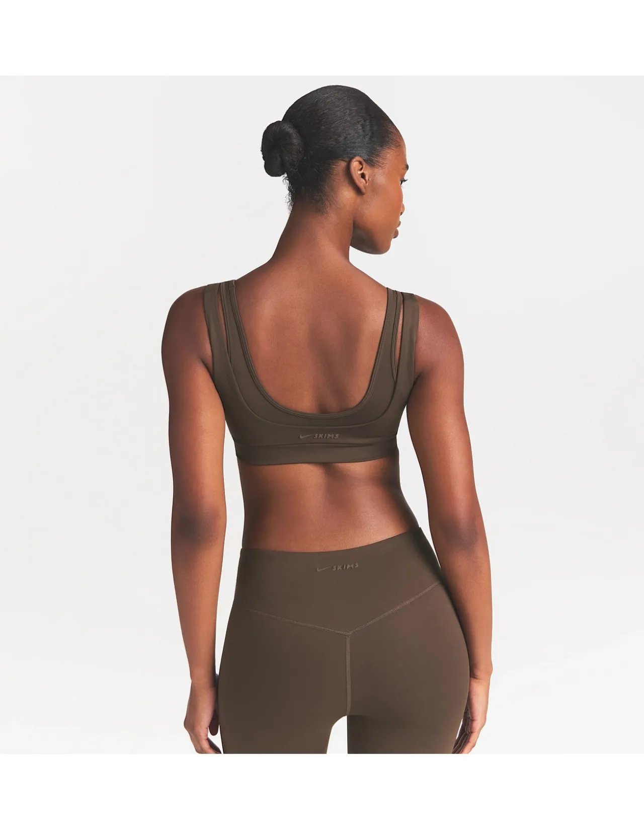 Matte Double Strap Scoop Bra