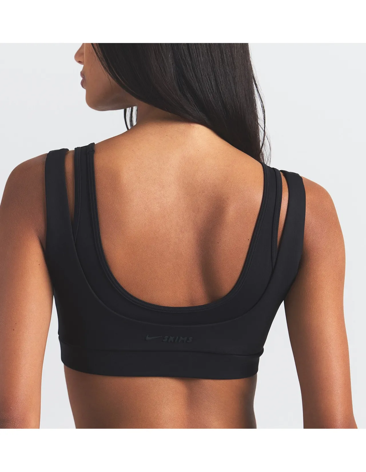 Matte Double Strap Scoop Bra