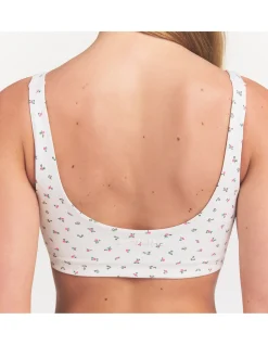 Matte Scoop Neck Bra