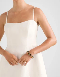 MAURA STRUCTURED LINEN MINI DRESS