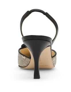 MAYSLIBI GALA LEATHER 70MM SLINGBACK PUMP
