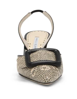 MAYSLIBI GALA LEATHER 70MM SLINGBACK PUMP