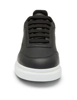 MCQUEEN LOGO LEATHER SNEAKER