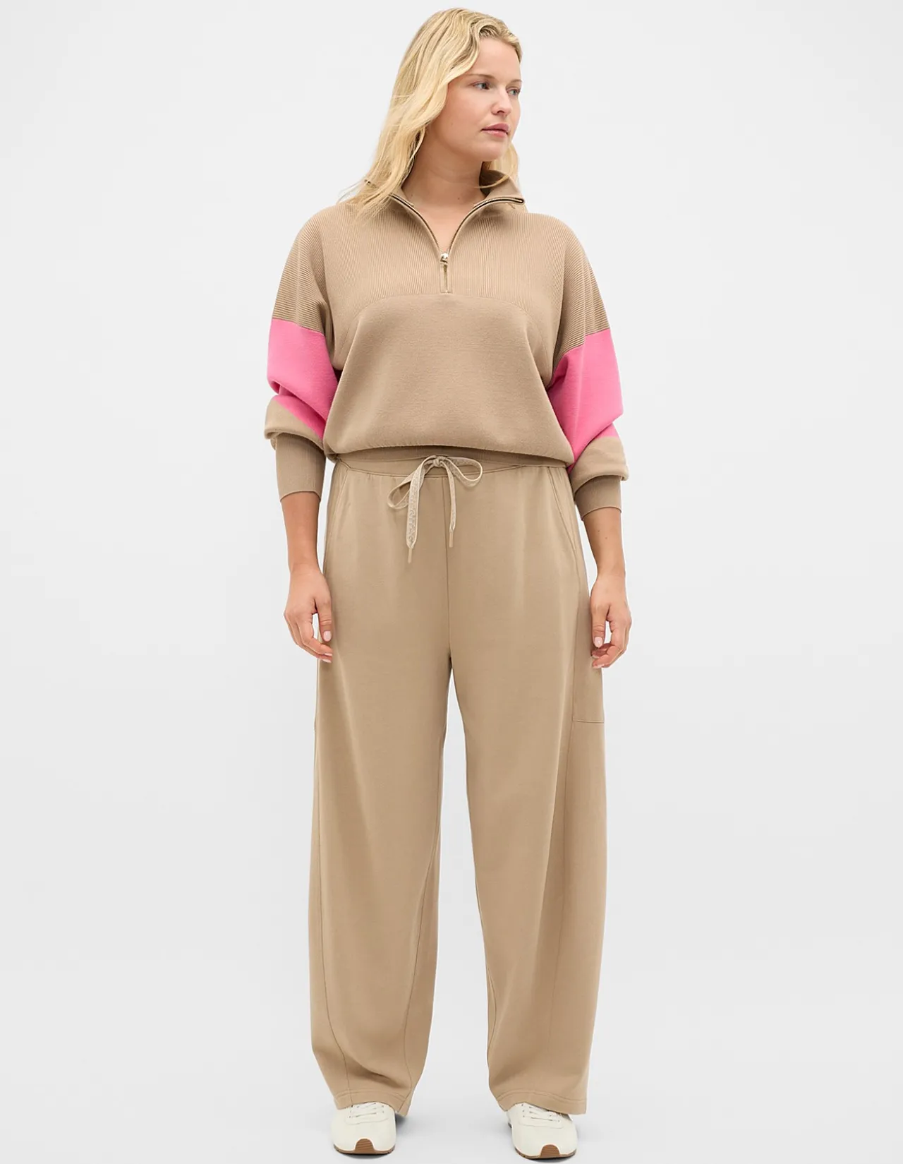 MD CONTRAST ZIP THROUGH KNIT