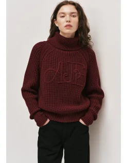 Mea Logo Funnel Neck Jumper