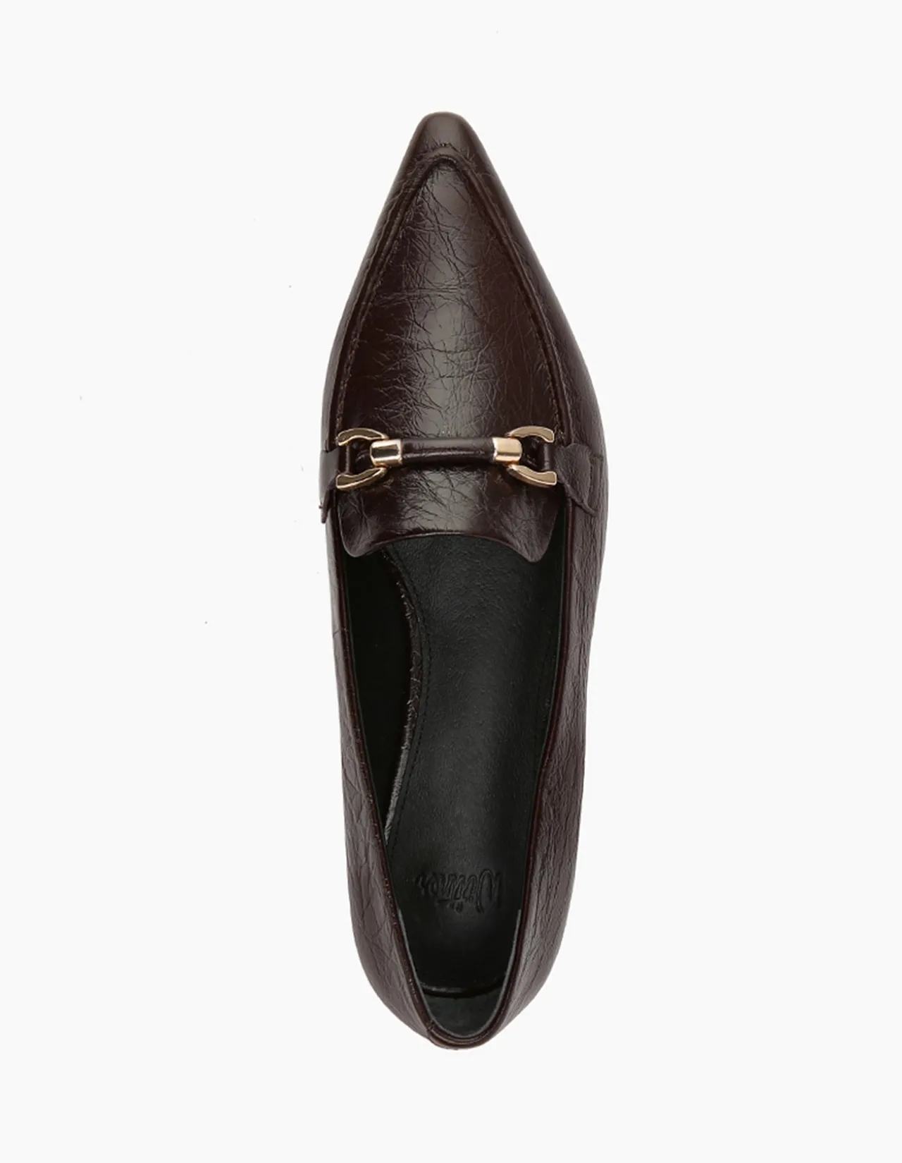 MEELA Raisin Crinkle Leather Loafer