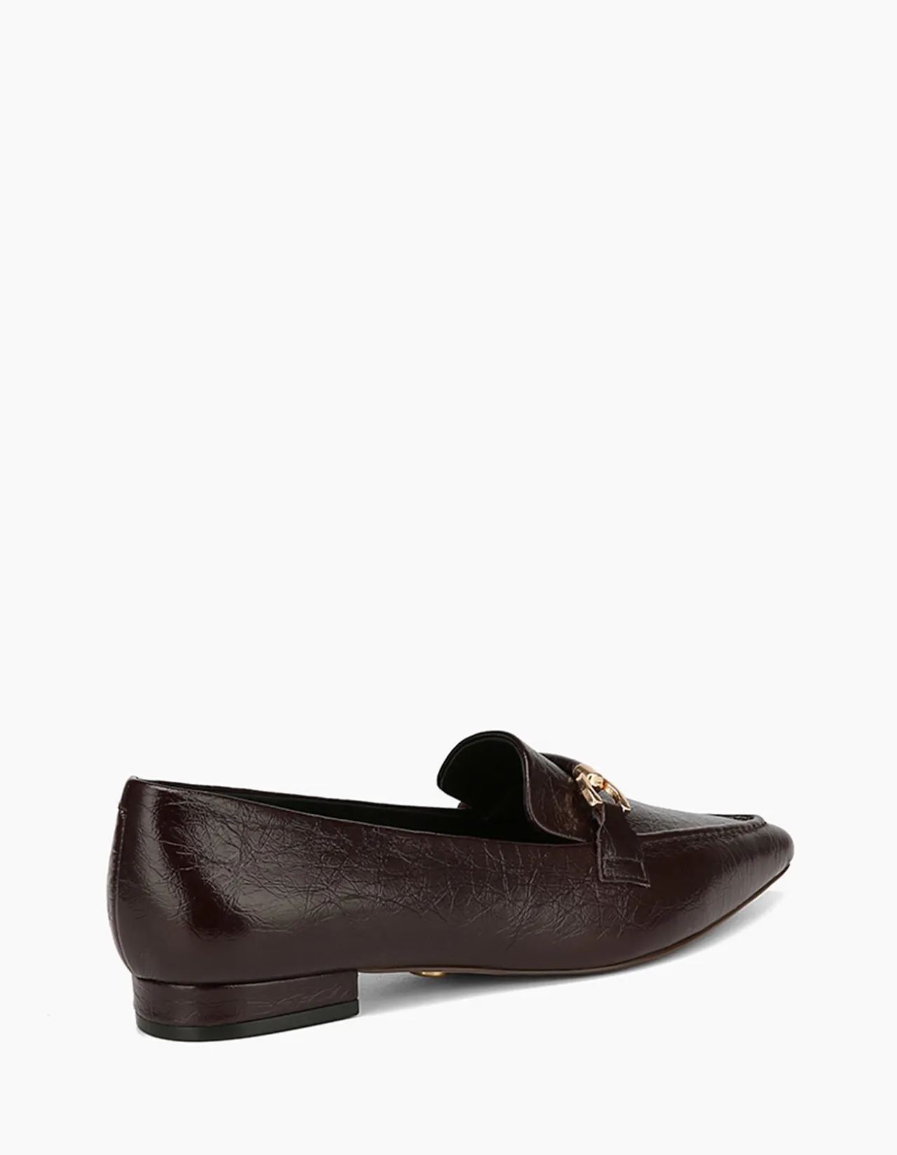 MEELA Raisin Crinkle Leather Loafer