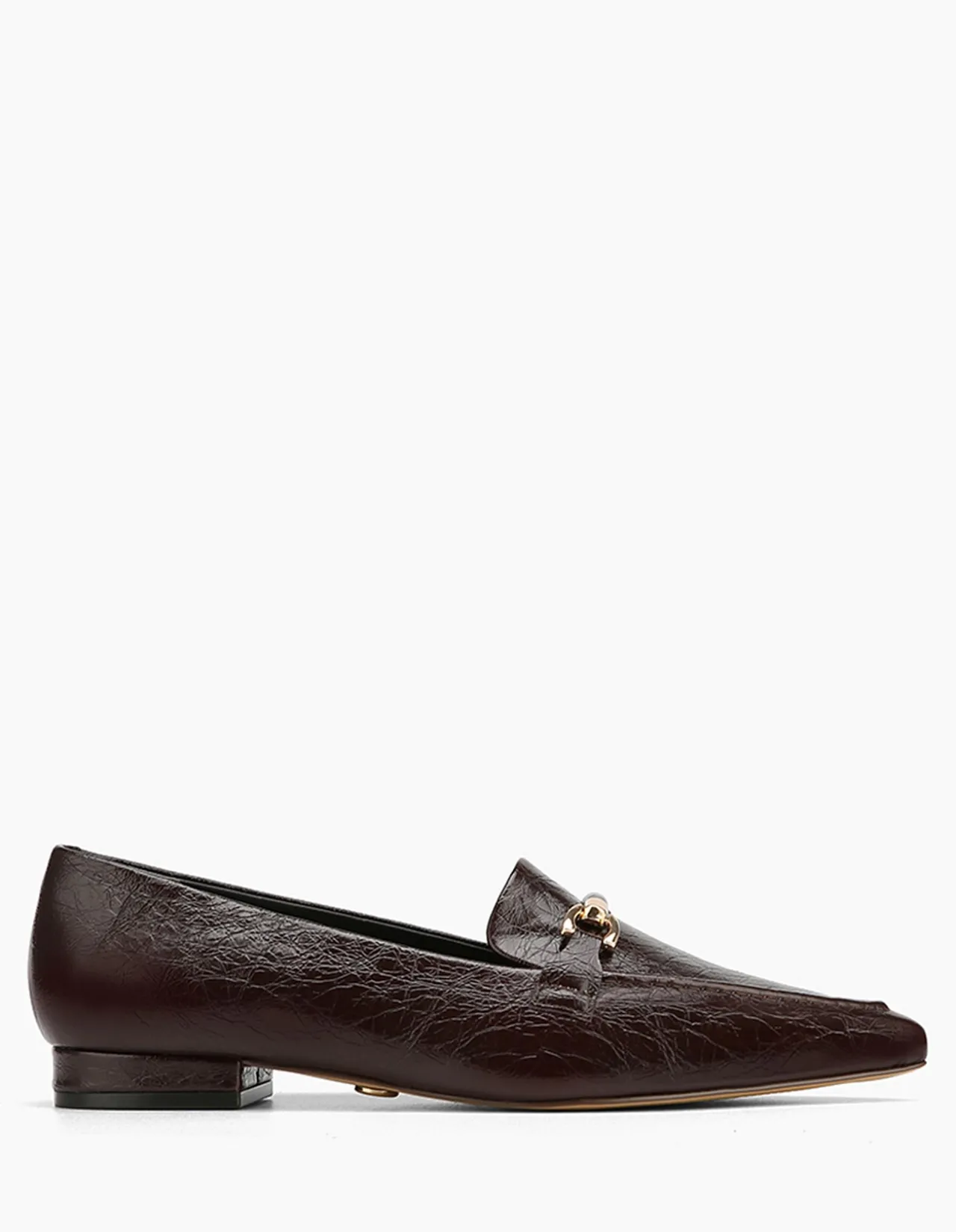 MEELA Raisin Crinkle Leather Loafer