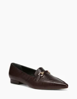 MEELA Raisin Crinkle Leather Loafer