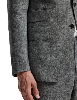 MELANGE LINEN BLAZER