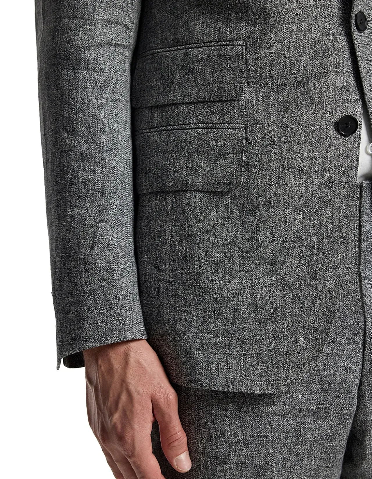 MELANGE LINEN BLAZER